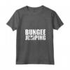 Donna Bungee Jumping Maglietta con Collo a V - Design Jumper che Salta dal Ponte - Ideale per gli Amanti dello Sport Estremo