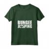 Donna Bungee Jumping Maglietta con Collo a V - Design Jumper che Salta dal Ponte - Ideale per gli Amanti dello Sport Estremo