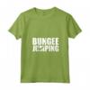 Donna Bungee Jumping Maglietta con Collo a V - Design Jumper che Salta dal Ponte - Ideale per gli Amanti dello Sport Estremo