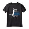 Divertente Bungee Jumping Amante Grafico - Eat Sleep Bungee Jumping Repeat Maglietta - Regalo Unico per Appassionati di Salto Elastico