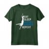 Divertente Bungee Jumping Amante Grafico - Eat Sleep Bungee Jumping Repeat Maglietta - Regalo Unico per Appassionati di Salto Elastico
