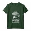 Donna Divertente Bungee Jumping Fan Grafico Nonni Uomini Maglietta con Collo a V - Regalo per Amanti del Salto Elastico