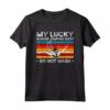 Bungee Jumping Retro Design - Lucky Bungee Jumping Shirt per Sport Estremi - Ideale per Sky Diver e Paracadutisti