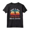 Just A Boy Who Loves Bungee Jumping - Bambini Bungee Jumping Boys Maglietta - Ideale per Compleanno o Natale