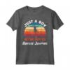 Just A Boy Who Loves Bungee Jumping - Bambini Bungee Jumping Boys Maglietta - Ideale per Compleanno o Natale