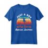 Just A Boy Who Loves Bungee Jumping - Bambini Bungee Jumping Boys Maglietta - Ideale per Compleanno o Natale