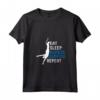 Donna Divertente Bungee Jumping Amante Grafico Maglietta - Eat Sleep Bungee Jumping Repeat - Ideale per Competizioni di Salto Elastico o Vita Quotidiana