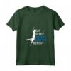 Donna Divertente Bungee Jumping Amante Grafico Maglietta - Eat Sleep Bungee Jumping Repeat - Ideale per Competizioni di Salto Elastico o Vita Quotidiana