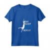 Donna Divertente Bungee Jumping Amante Grafico Maglietta - Eat Sleep Bungee Jumping Repeat - Ideale per Competizioni di Salto Elastico o Vita Quotidiana