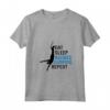 Donna Divertente Bungee Jumping Amante Grafico Donne Uomini Bungee Jumping Maglietta con Collo a V - Eat Sleep Bungee Jumping Repeat - Regalo per Amanti dell'Avventura