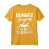 Divertente Bungee Jumping Amante Grafico - Bungee Jumping is my Therapy Maglietta per Uomini e Donne - Regalo Unico per Competizioni e Vita Quotidiana