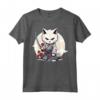 Samurai Burmilla Gatto Giapponese Kawaii Ninja Cat - Maglietta Stile Samurai per Appassionati di Gatti e Cultura Giapponese