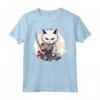Samurai Burmilla Gatto Giapponese Kawaii Ninja Cat - Maglietta Stile Samurai per Appassionati di Gatti e Cultura Giapponese
