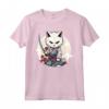 Samurai Burmilla Gatto Giapponese Kawaii Ninja Cat - Maglietta Stile Samurai per Appassionati di Gatti e Cultura Giapponese