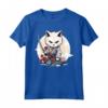 Samurai Burmilla Gatto Giapponese Kawaii Ninja Cat - Maglietta Stile Samurai per Appassionati di Gatti e Cultura Giapponese