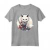 Samurai Burmilla Gatto Giapponese Kawaii Ninja Cat - Maglietta Stile Samurai per Appassionati di Gatti e Cultura Giapponese