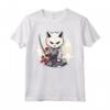 Samurai Burmilla Gatto Giapponese Kawaii Ninja Cat - Maglietta Stile Samurai per Appassionati di Gatti e Cultura Giapponese