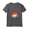 Burmilla Cat Sunset Retro Vintage Design Mamma Papà Bambini Maglietta con Collo a V - Regalo Unico per Amanti dei Gatti Burmilla - Ideale per Natale, Ringraziamento o Compleanni