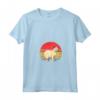 Burmilla Cat Sunset Retro Vintage Design Mamma Papà Bambini Maglietta con Collo a V - Regalo Unico per Amanti dei Gatti Burmilla - Ideale per Natale, Ringraziamento o Compleanni