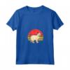 Burmilla Cat Sunset Retro Vintage Design Mamma Papà Bambini Maglietta con Collo a V - Regalo Unico per Amanti dei Gatti Burmilla - Ideale per Natale, Ringraziamento o Compleanni