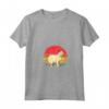 Burmilla Cat Sunset Retro Vintage Design Mamma Papà Bambini Maglietta con Collo a V - Regalo Unico per Amanti dei Gatti Burmilla - Ideale per Natale, Ringraziamento o Compleanni