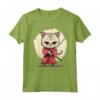 Samurai Gatto Giapponese Kawaii Ninja Burmilla Cat Maglietta - Design Unico per Appassionati di Gatti e Cultura Giapponese