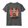 Samurai Burmilla Gatto Giapponese Kawaii Ninja Cat Maglietta - Moda Gatto Samurai Kawaii per Appassionati di Cultura Giapponese