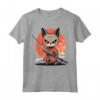 Samurai Burmilla Gatto Giapponese Kawaii Ninja Cat Maglietta - Moda Gatto Samurai Kawaii per Appassionati di Cultura Giapponese