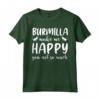 Cats Make Me Happy - You Not So Much - Burmilla Cat Maglietta per Amanti dei Gatti - Design Unico e Carino