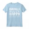 Cats Make Me Happy - You Not So Much - Burmilla Cat Maglietta per Amanti dei Gatti - Design Unico e Carino