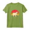 Burmilla Cat Sunset Retro Vintage Design - Maglietta per Amanti dei Gatti - Regalo per Compleanni e Festività