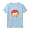 Burmilla Cat Sunset Retro Vintage Design - Maglietta per Amanti dei Gatti - Regalo per Compleanni e Festività