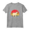 Burmilla Cat Sunset Retro Vintage Design - Maglietta per Amanti dei Gatti - Regalo per Compleanni e Festività