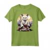 Gatto Giapponese Ninja Kawaii Burmilla Cat Samurai Maglietta - Design Unico per Appassionati di Gatti e Cultura Giapponese