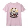 Gatto Giapponese Ninja Kawaii Burmilla Cat Samurai Maglietta - Design Unico per Appassionati di Gatti e Cultura Giapponese