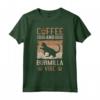Cat Owner & Barista Motif - Coffee & Burmilla Cat Maglietta - Design Unico per Amanti Gatti Burmilla - Acquista Online