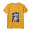 Donna Burmilla Cat Notte Stellata - Maglietta con Collo a V per Amanti dei Gatti - Regalo Unico per Natale, Ringraziamento o Compleanni
