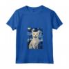 Donna Burmilla Cat Notte Stellata - Maglietta con Collo a V per Amanti dei Gatti - Regalo Unico per Natale, Ringraziamento o Compleanni