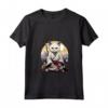 Donna Gatto Giapponese Ninja Kawaii - Samurai Burmilla Cat Maglietta con Collo a V - Stile Moda Unico