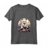 Donna Gatto Giapponese Ninja Kawaii - Samurai Burmilla Cat Maglietta con Collo a V - Stile Moda Unico