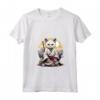 Donna Gatto Giapponese Ninja Kawaii - Samurai Burmilla Cat Maglietta con Collo a V - Stile Moda Unico