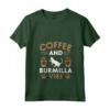 Donna Cat Owner & Barista Motif - Coffee & Burmilla Cat Maglietta con Collo a V - T-shirt Gatti Burmilla e Caffè per Veri Amanti dei Gatti