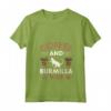 Donna Cat Owner & Barista Motif - Coffee & Burmilla Cat Maglietta con Collo a V - T-shirt Gatti Burmilla e Caffè per Veri Amanti dei Gatti