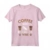 Donna Cat Owner & Barista Motif - Coffee & Burmilla Cat Maglietta con Collo a V - T-shirt Gatti Burmilla e Caffè per Veri Amanti dei Gatti