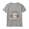 Donna Cat Owner & Barista Motif - Coffee & Burmilla Cat Maglietta con Collo a V - T-shirt Gatti Burmilla e Caffè per Veri Amanti dei Gatti