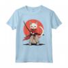 Samurai Burmilla Gatto giapponese Kawaii Ninja Cat Maglietta - Design intricato per gli Appassionati di Gatti e Cultura Giapponese