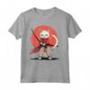 Samurai Burmilla Gatto giapponese Kawaii Ninja Cat Maglietta - Design intricato per gli Appassionati di Gatti e Cultura Giapponese
