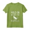 Donna Retro Cat Motif - Hold On I See A Burmilla Cat Maglietta con Collo a V - Design Gatti Burmilla per Amanti dei Gatti