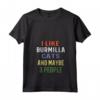 Donna Burmilla Cats - Maglietta con Collo a V per Amanti dei Gatti - I Like Burmilla Cats And Maybe 3 People