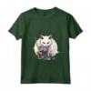 Donna Samurai Burmilla Gatto Giapponese Kawaii Ninja Cat Maglietta con Collo a V - Stile Kawaii e Cultura Giapponese - Acquista Maglietta Gatto Ninja